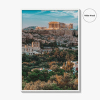 Athens Greece Skyline Fine Art Photo Print, Acropolis Wall Poster