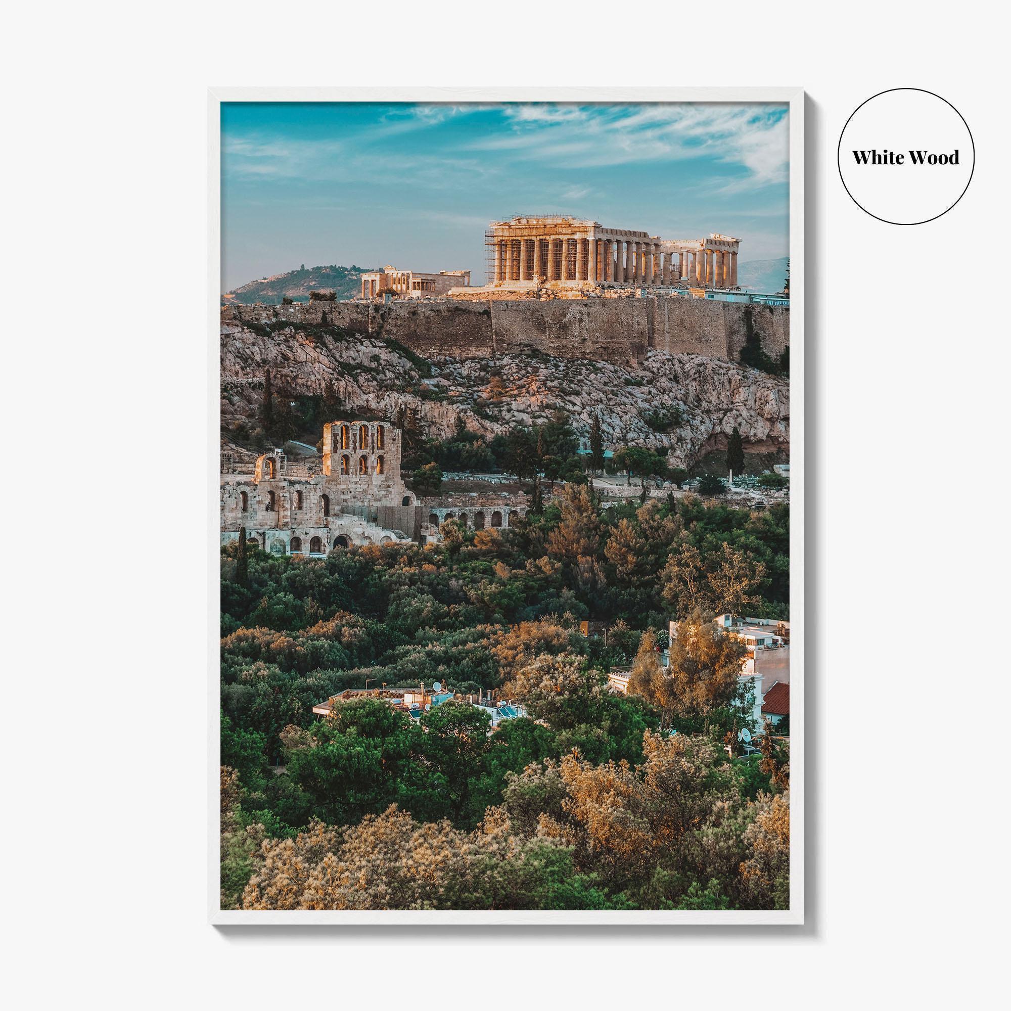 Athens Greece Skyline Fine Art Photo Print, Acropolis Wall Poster