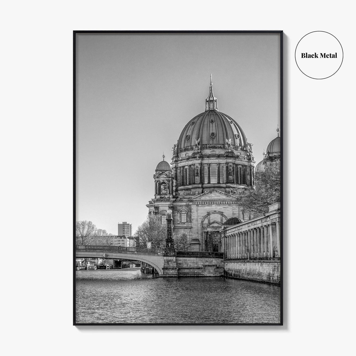 Berlin Black and White Fine Art Photo Print, Berliner Dom Museum Island Germany Poster