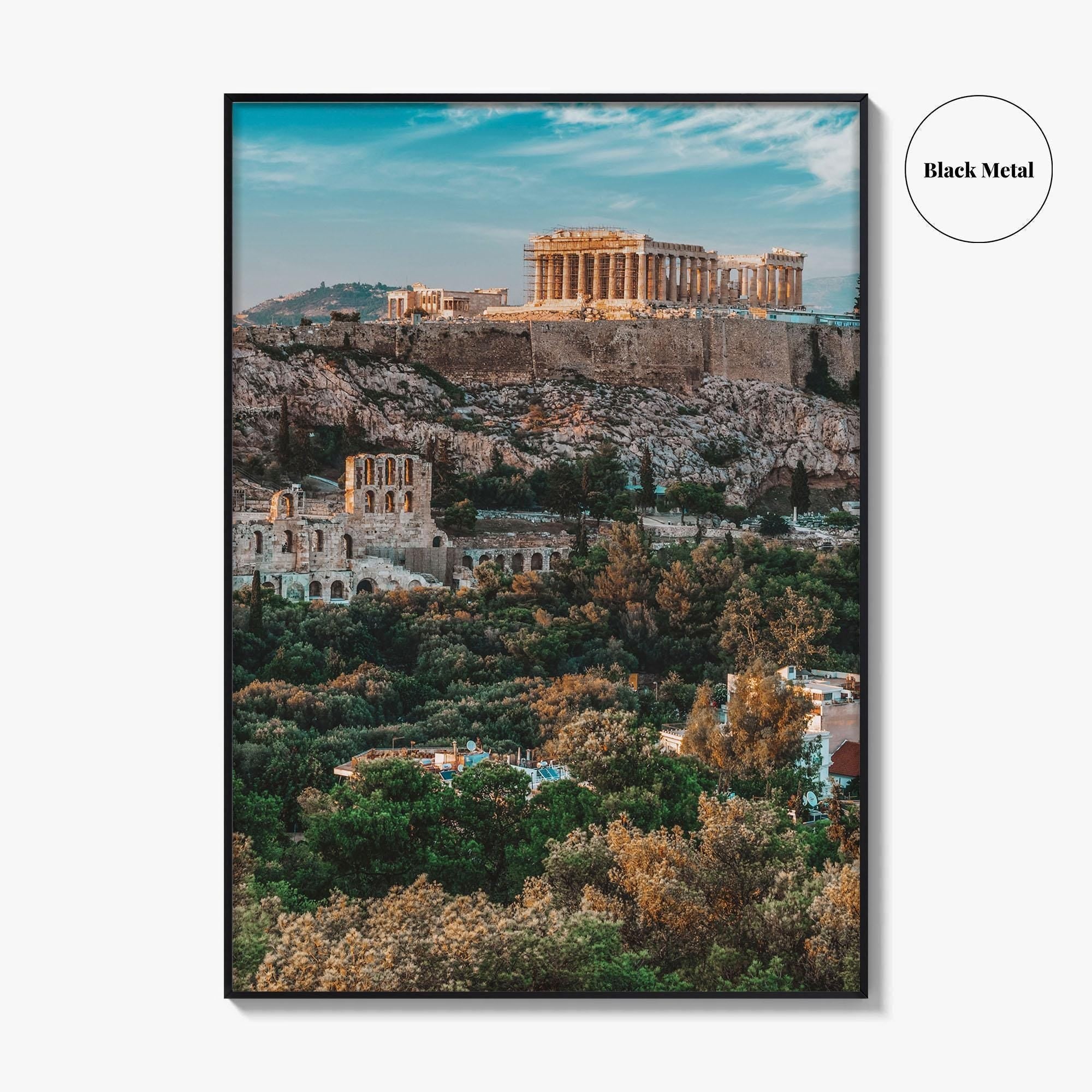 Athens Greece Skyline Fine Art Photo Print, Acropolis Wall Poster