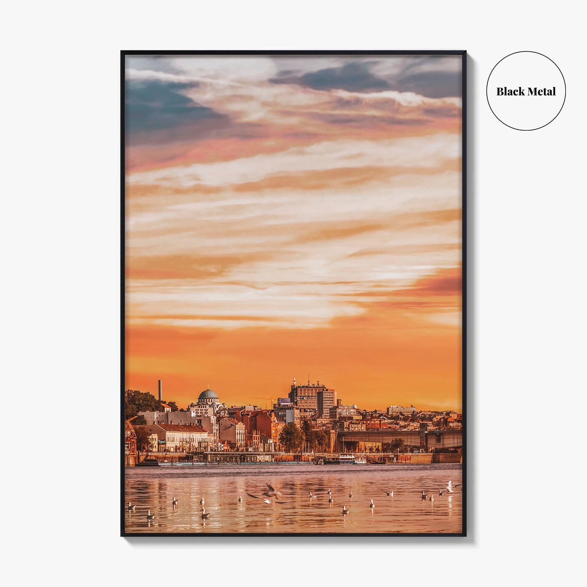 Belgrade Skyline Fine Art Photo Print, Sava River, Serbia, Beograd, Wall Poster