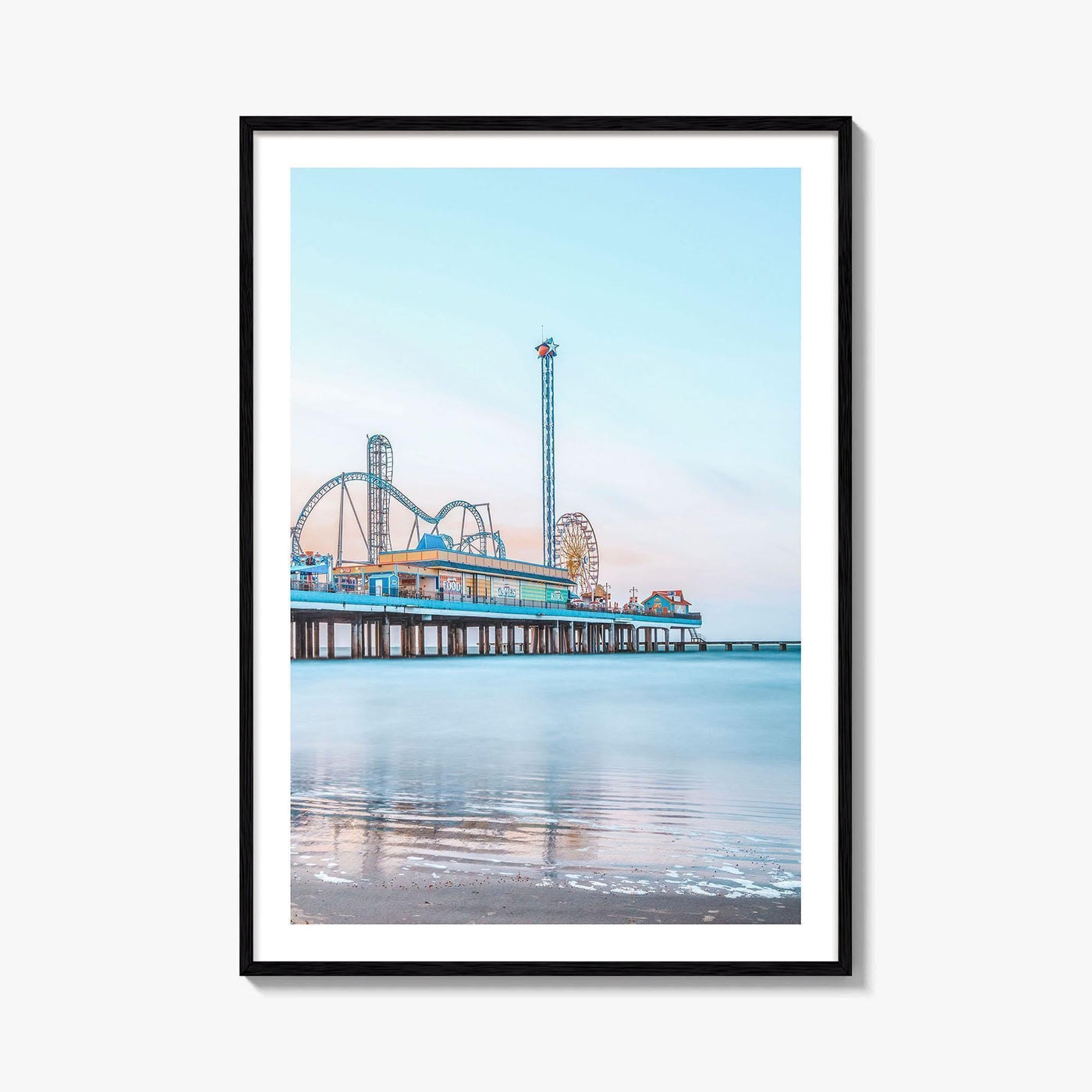 Galveston Fine Art Photo Print, Texas, USA, Pleasure Pier Wall Poster