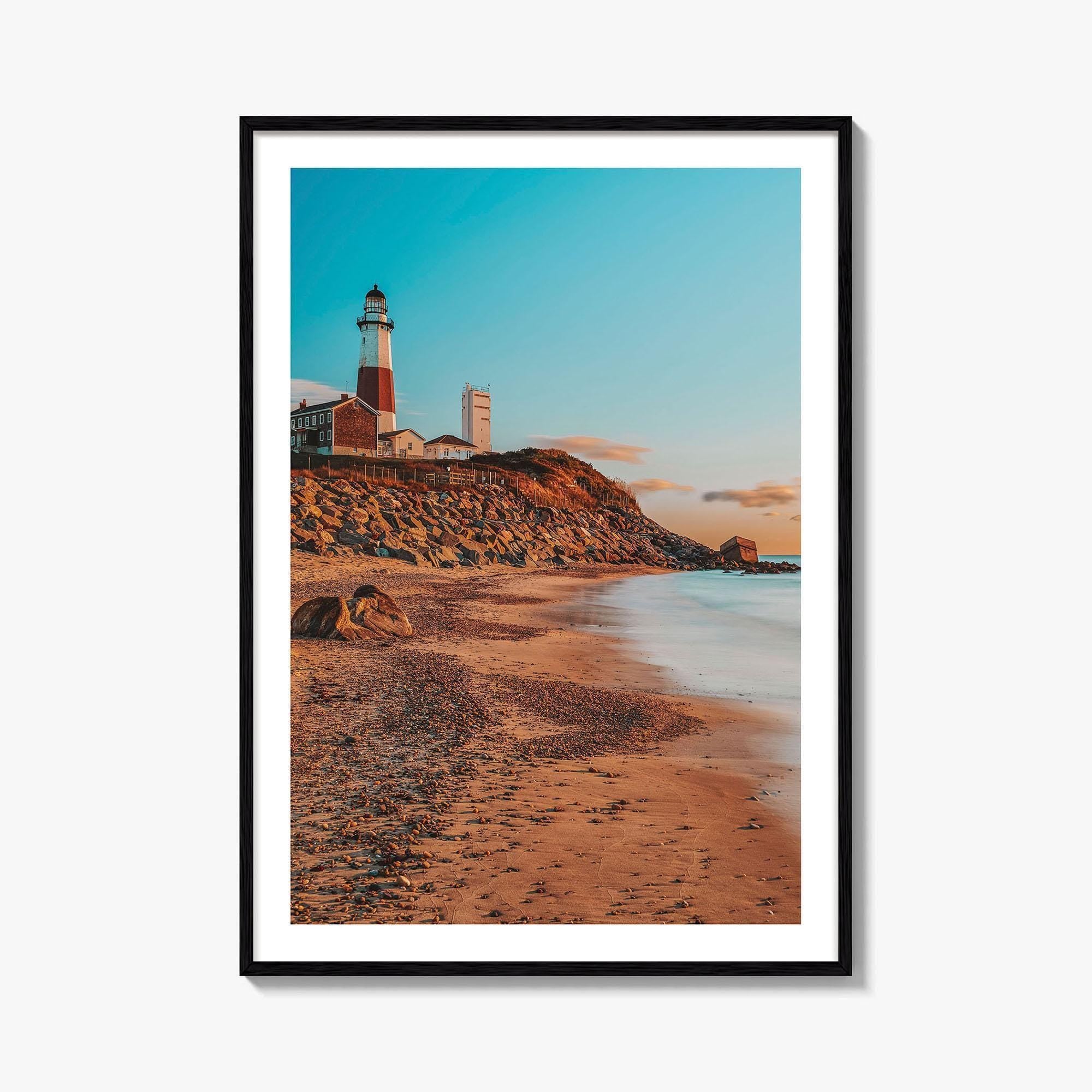 Montauk Fine Art Photo Print, Lighthouse Beach, Long Island New York Wall Decor Poster