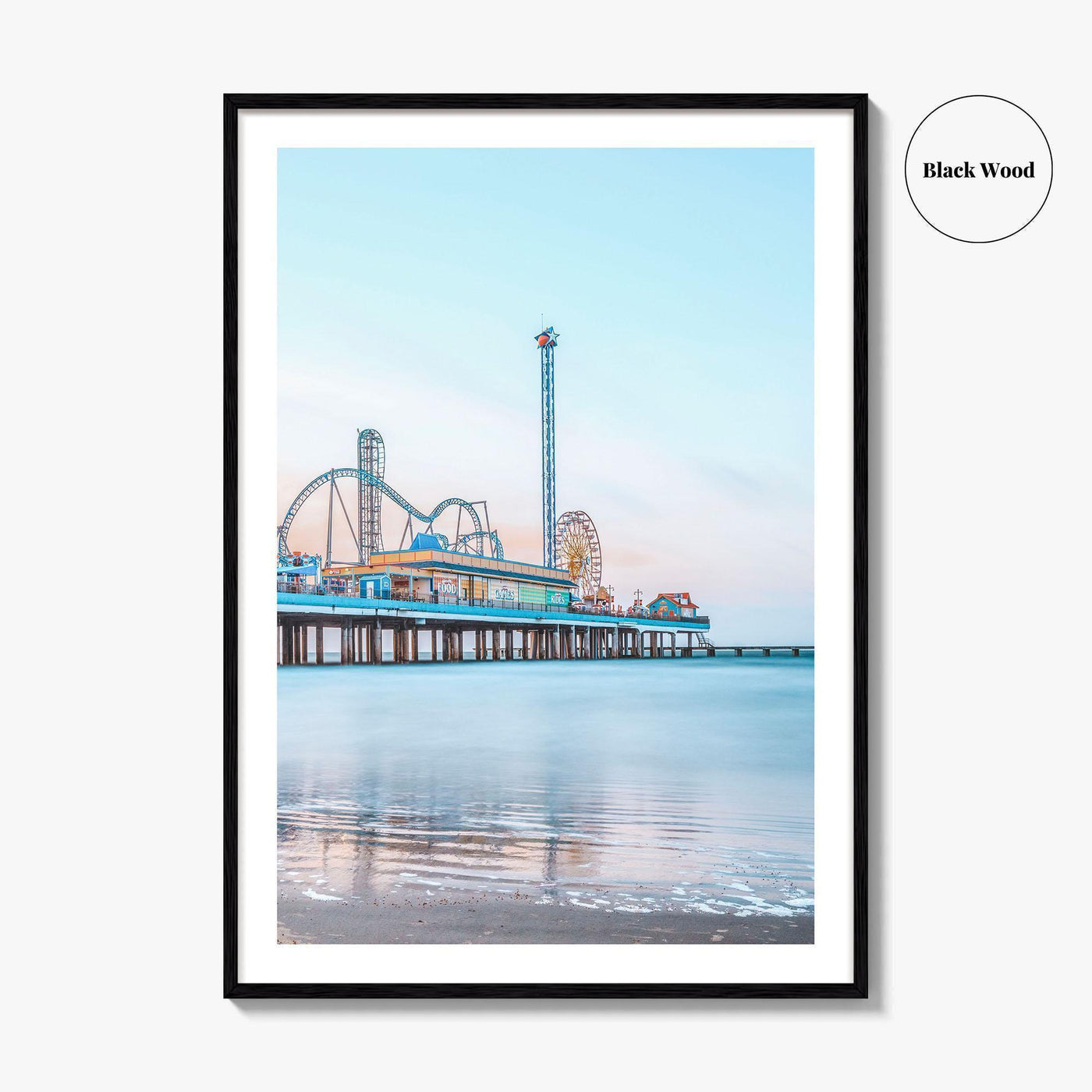 Galveston Fine Art Photo Print, Texas, USA, Pleasure Pier Wall Poster
