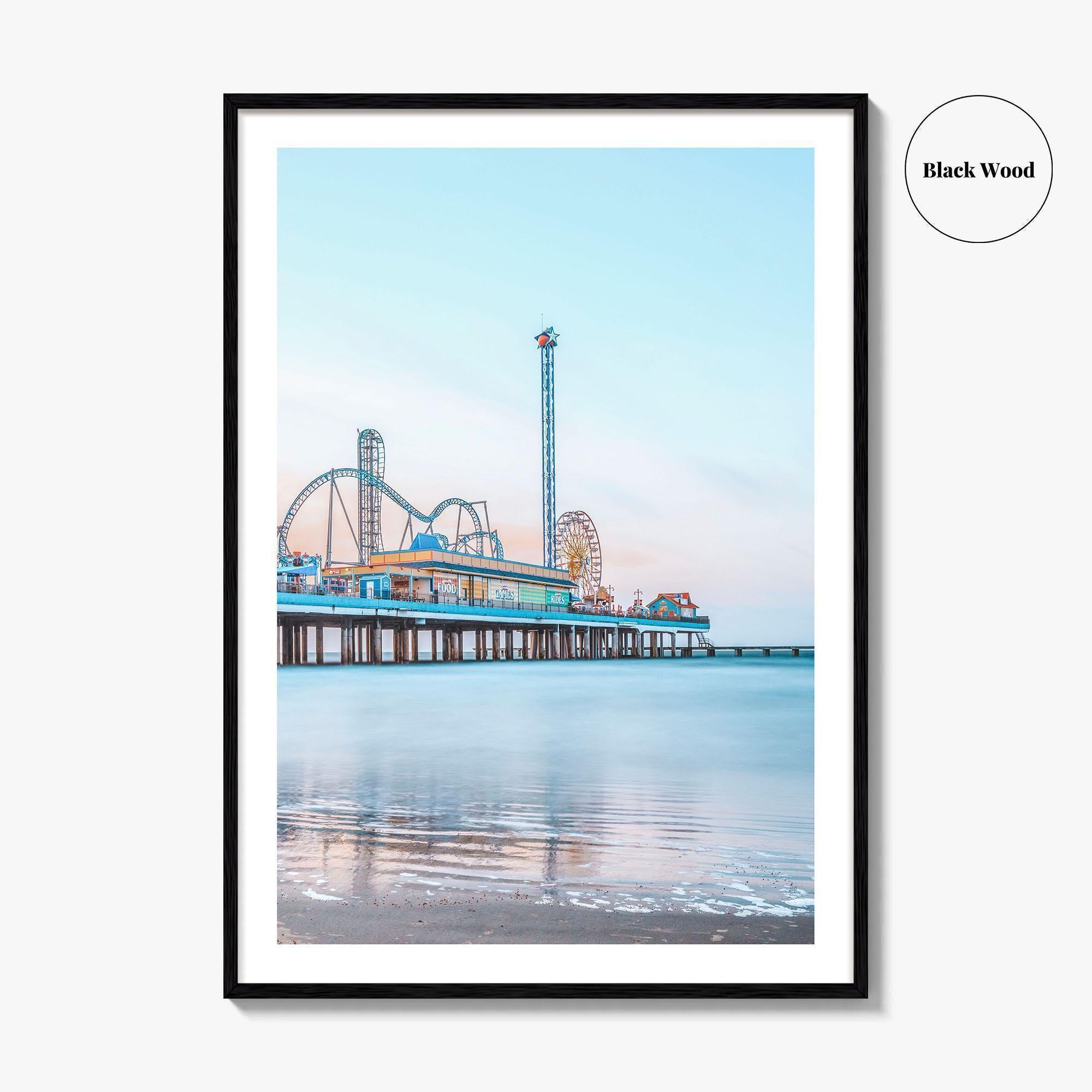 Galveston Fine Art Photo Print, Texas, USA, Pleasure Pier Wall Poster