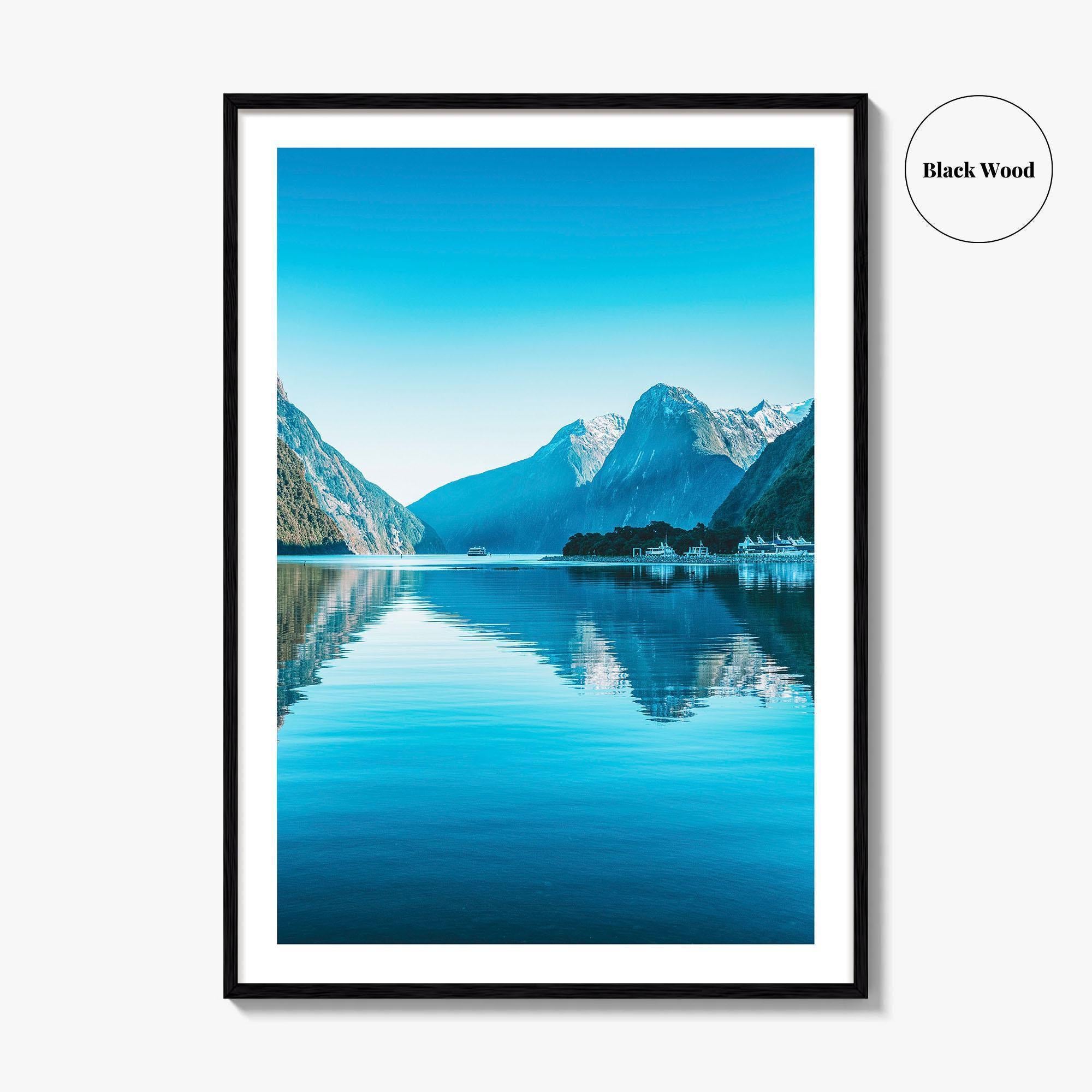 Milford Sound Fine Art Photo Print, Fiordland National Park New Zealand, Mitre Peak