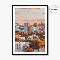 Portland Maine Skyline Fine Art Photo Print, Old Port, Casco Bay, USA, Poster