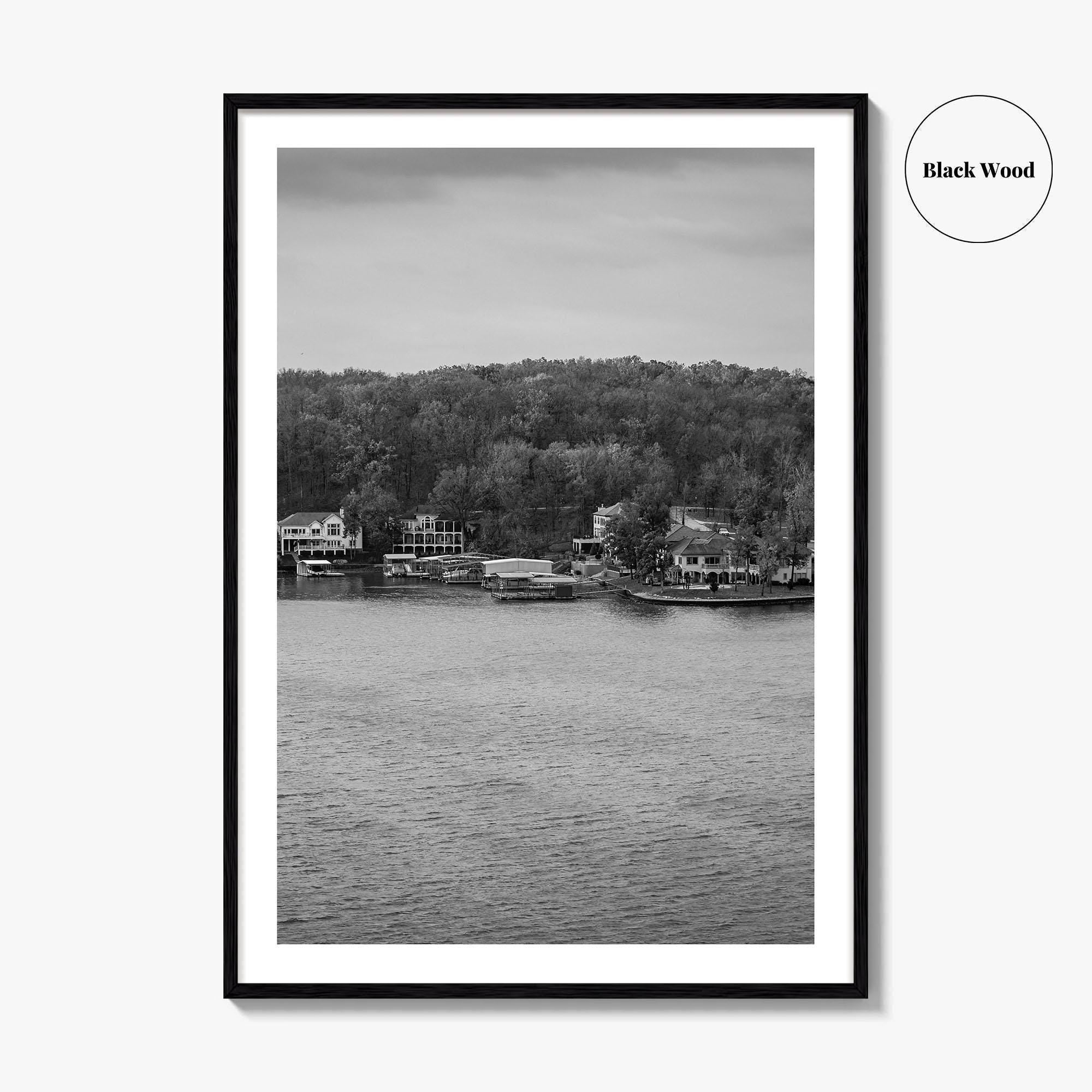 Lake of the Ozarks Black and White Fine Art Photo Print, Missouri Poster