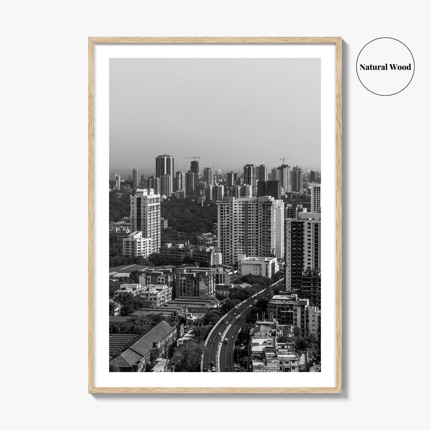 Mumbai Black and White Fine Art Photo Print, Bombay, Maharashtra India, Wall Decor Poster