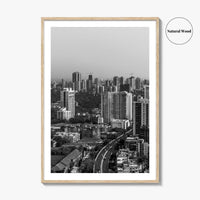 Mumbai Black and White Fine Art Photo Print, Bombay, Maharashtra India, Wall Decor Poster