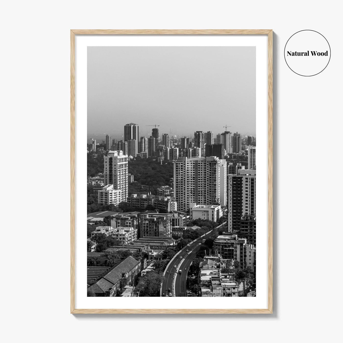 Mumbai Black and White Fine Art Photo Print, Bombay, Maharashtra India, Wall Decor Poster