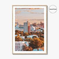 Portland Maine Skyline Fine Art Photo Print, Old Port, Casco Bay, USA, Poster