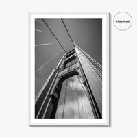 Golden Gate Bridge Black and White Fine Art Photo Print, San Francisco California Poster
