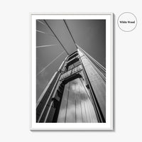 Golden Gate Bridge Black and White Fine Art Photo Print, San Francisco California Poster