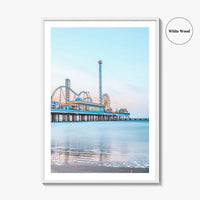 Galveston Fine Art Photo Print, Texas, USA, Pleasure Pier Wall Poster