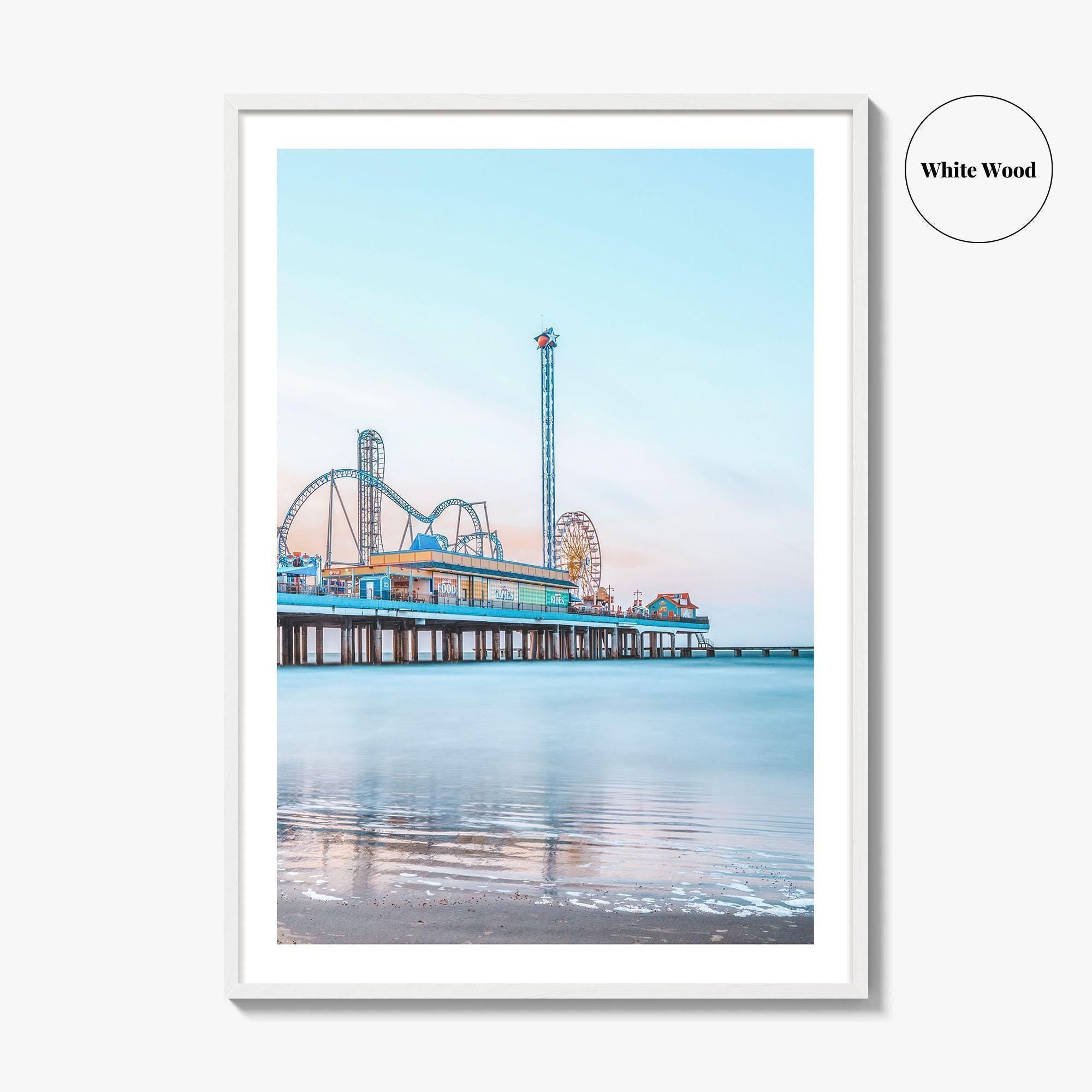 Galveston Fine Art Photo Print, Texas, USA, Pleasure Pier Wall Poster