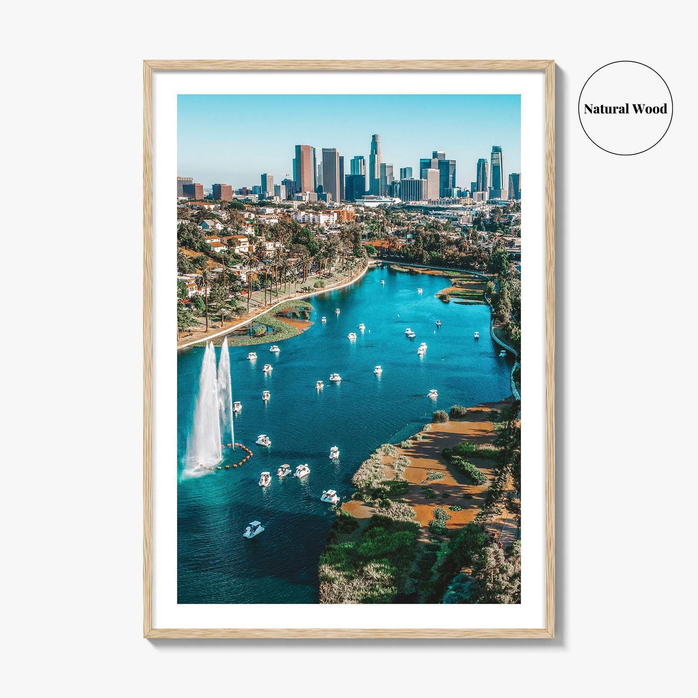 Echo Park Lake Fine Art Photo Print, Los Angeles California USA Wall Art