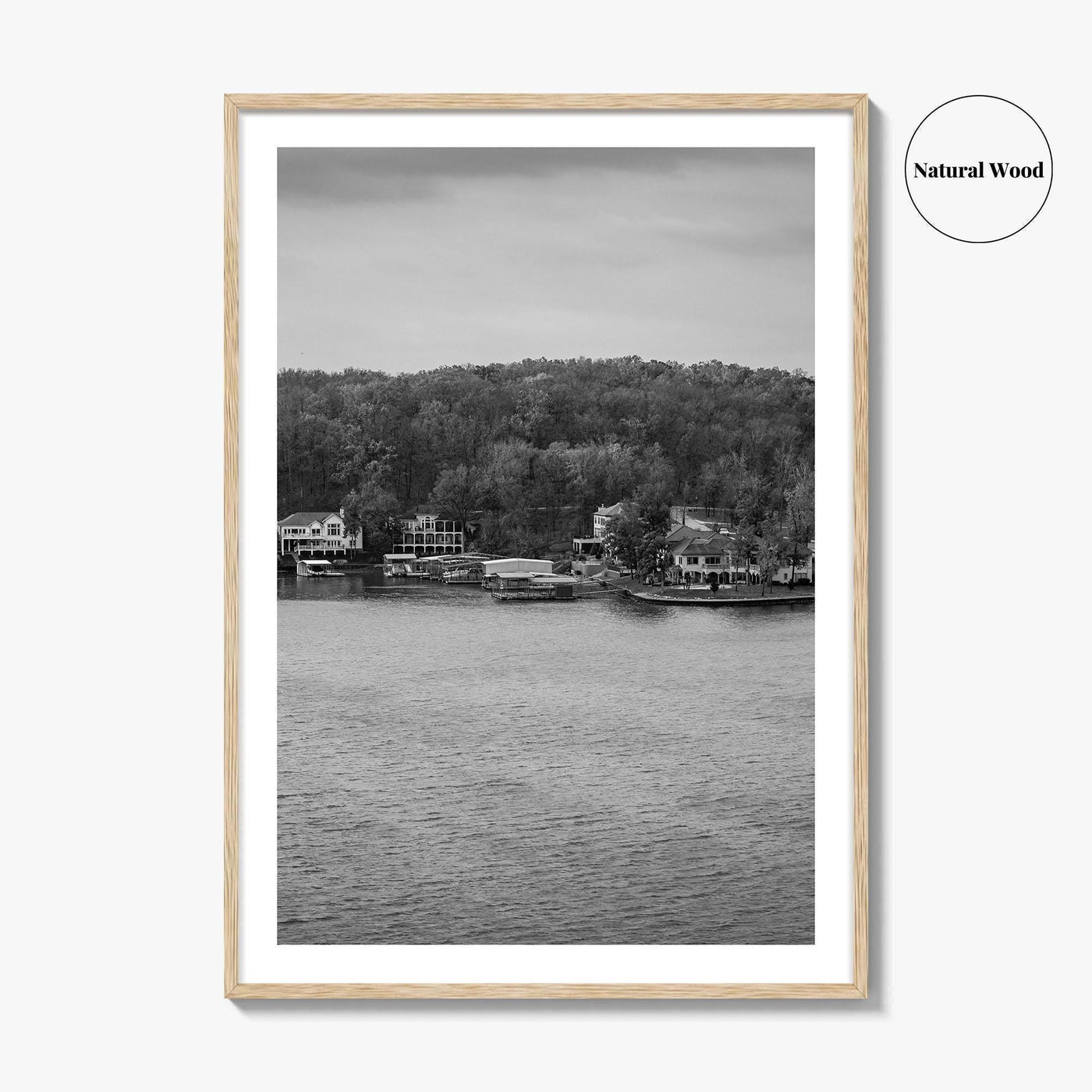 Lake of the Ozarks Black and White Fine Art Photo Print, Missouri Poster