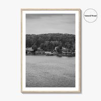Lake of the Ozarks Black and White Fine Art Photo Print, Missouri Poster