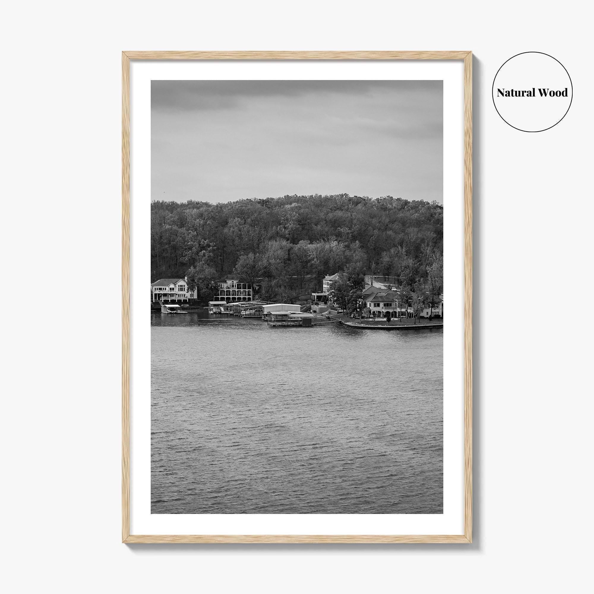 Lake of the Ozarks Black and White Fine Art Photo Print, Missouri Poster
