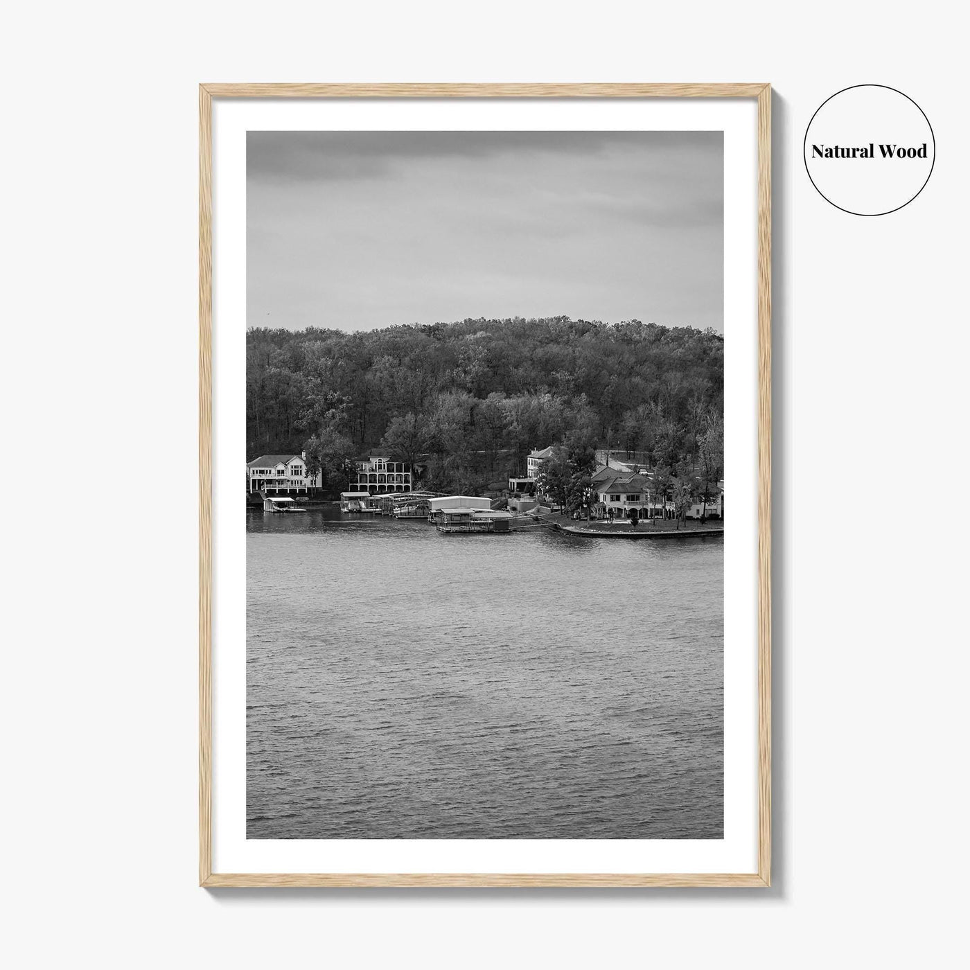 Lake of the Ozarks Black and White Fine Art Photo Print, Missouri Poster