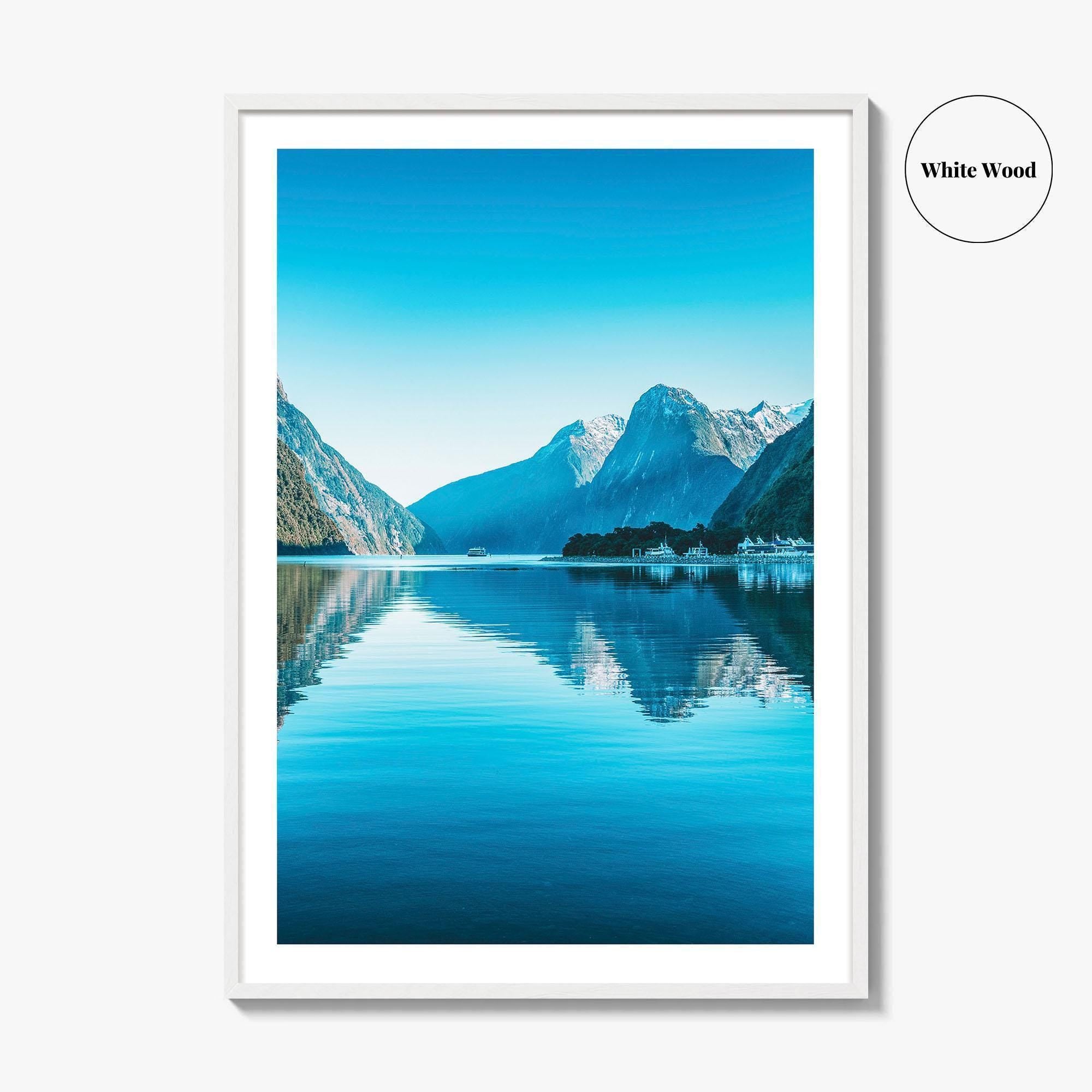 Milford Sound Fine Art Photo Print, Fiordland National Park New Zealand, Mitre Peak