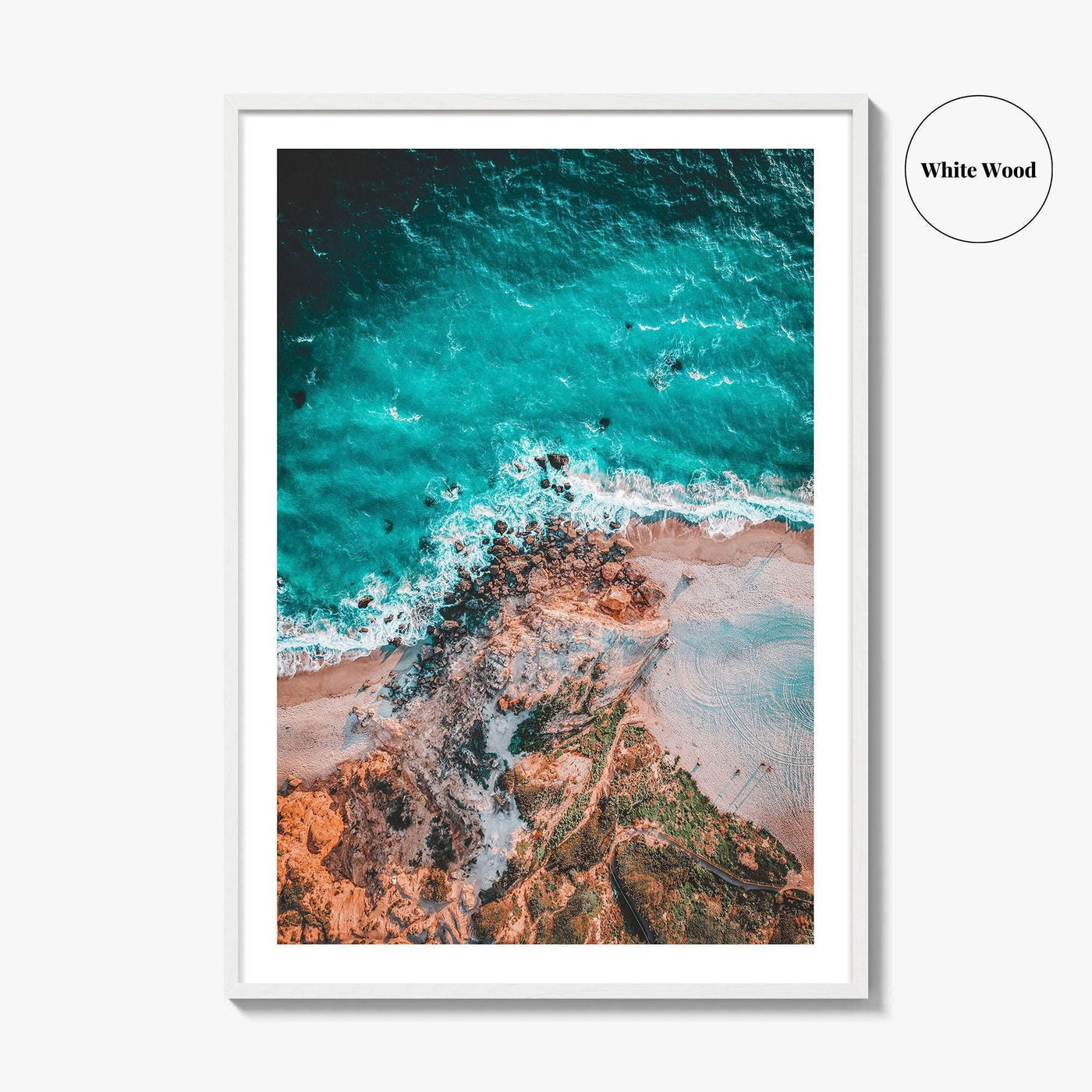 Point Dume Fine Art Photo Print, Malibu California Aerial Wall Poster USA