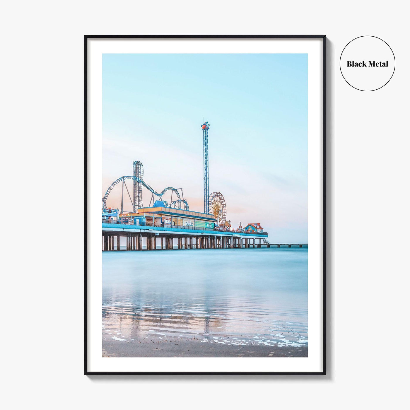 Galveston Fine Art Photo Print, Texas, USA, Pleasure Pier Wall Poster