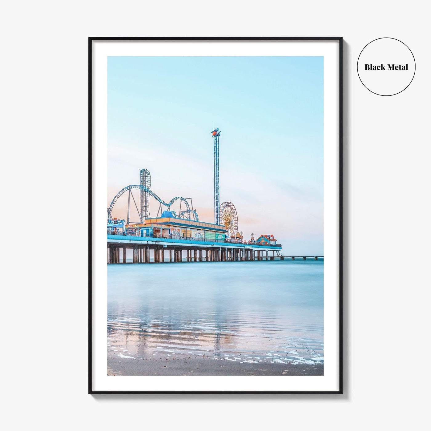 Galveston Fine Art Photo Print, Texas, USA, Pleasure Pier Wall Poster
