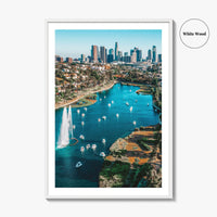 Echo Park Lake Fine Art Photo Print, Los Angeles California USA Wall Art