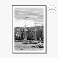 Sister Bay Black and White Fine Art Photo Print, Door County Harbor Wisconsin Poster