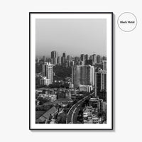 Mumbai Black and White Fine Art Photo Print, Bombay, Maharashtra India, Wall Decor Poster
