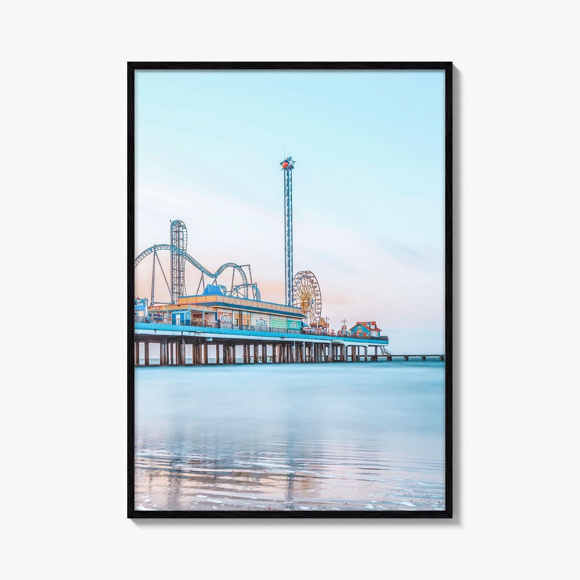 Galveston Fine Art Photo Print, Texas, USA, Pleasure Pier Wall Poster