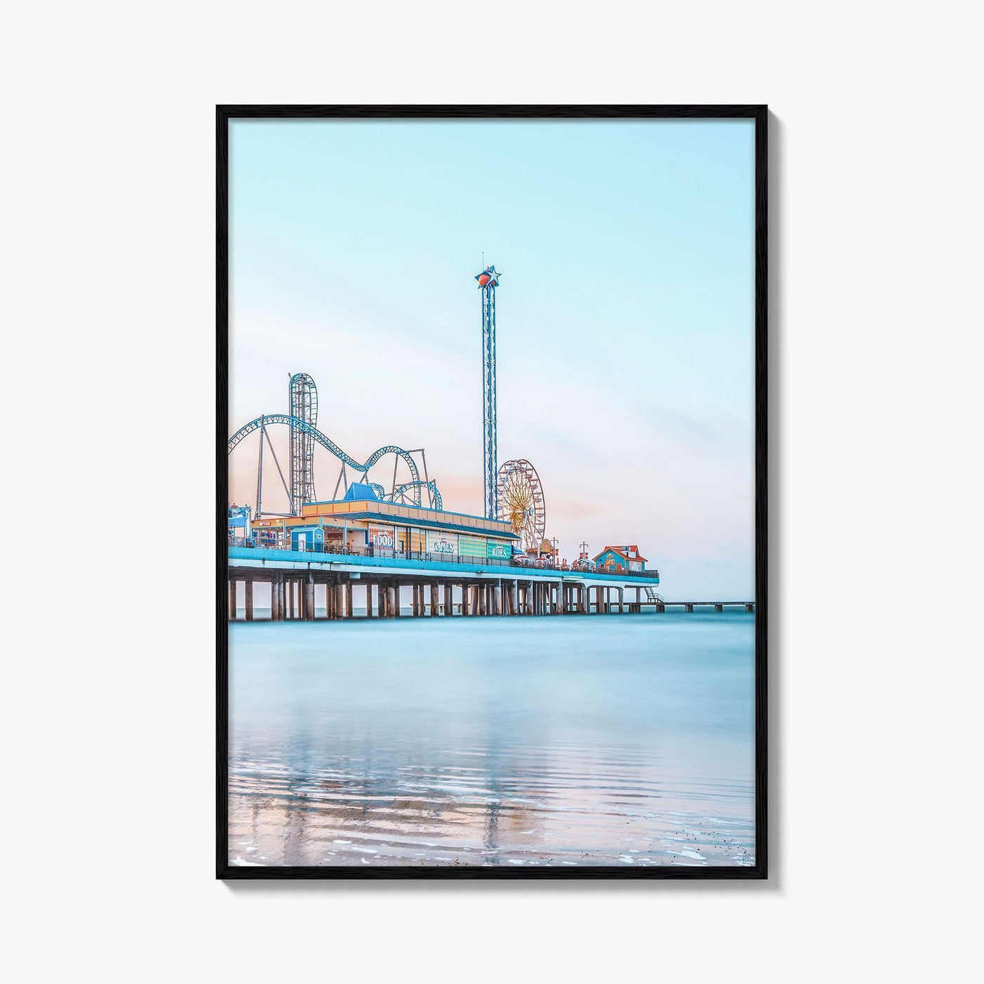 Galveston Fine Art Photo Print, Texas, USA, Pleasure Pier Wall Poster