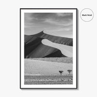 Namibia Black and White Fine Art Photo Print, Namib Desert Dune, Namib-Naukluft Poster