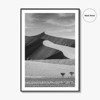Namibia Black and White Fine Art Photo Print, Namib Desert Dune, Namib-Naukluft Poster