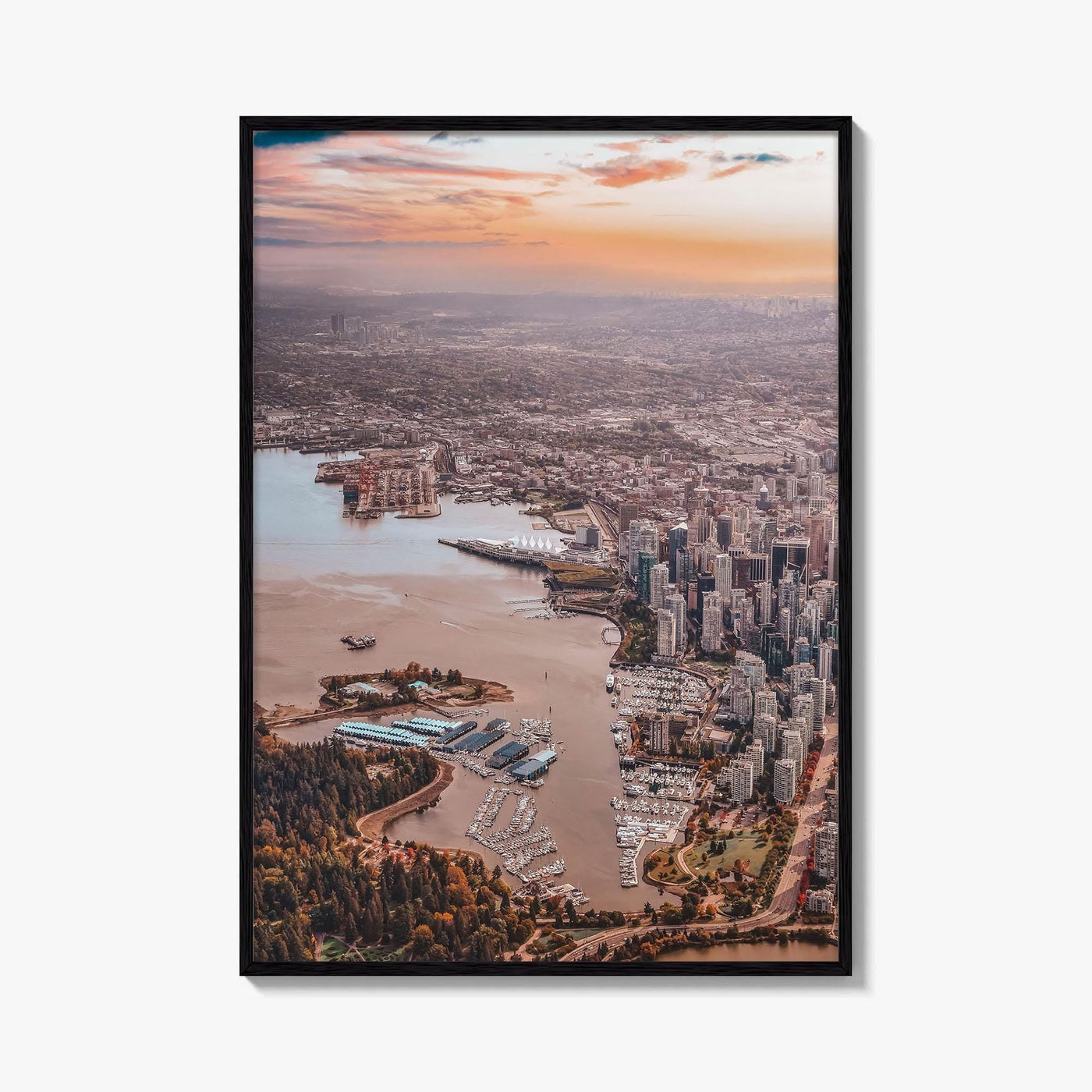 Vancouver Skyline Fine Art Photo Print, Downtown, Stanley Park, BC, Canada, Harbour, Poster