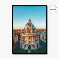 Oxford England Skyline Fine Art Photo Print, Aerial View, Oxfordshire UK Wall Decor Poster