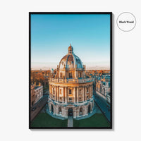 Oxford England Skyline Fine Art Photo Print, Aerial View, Oxfordshire UK Wall Decor Poster