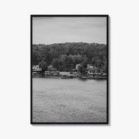 Lake of the Ozarks Black and White Fine Art Photo Print, Missouri Poster