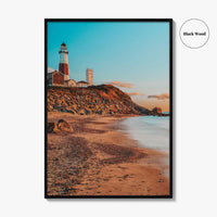 Montauk Fine Art Photo Print, Lighthouse Beach, Long Island New York Wall Decor Poster
