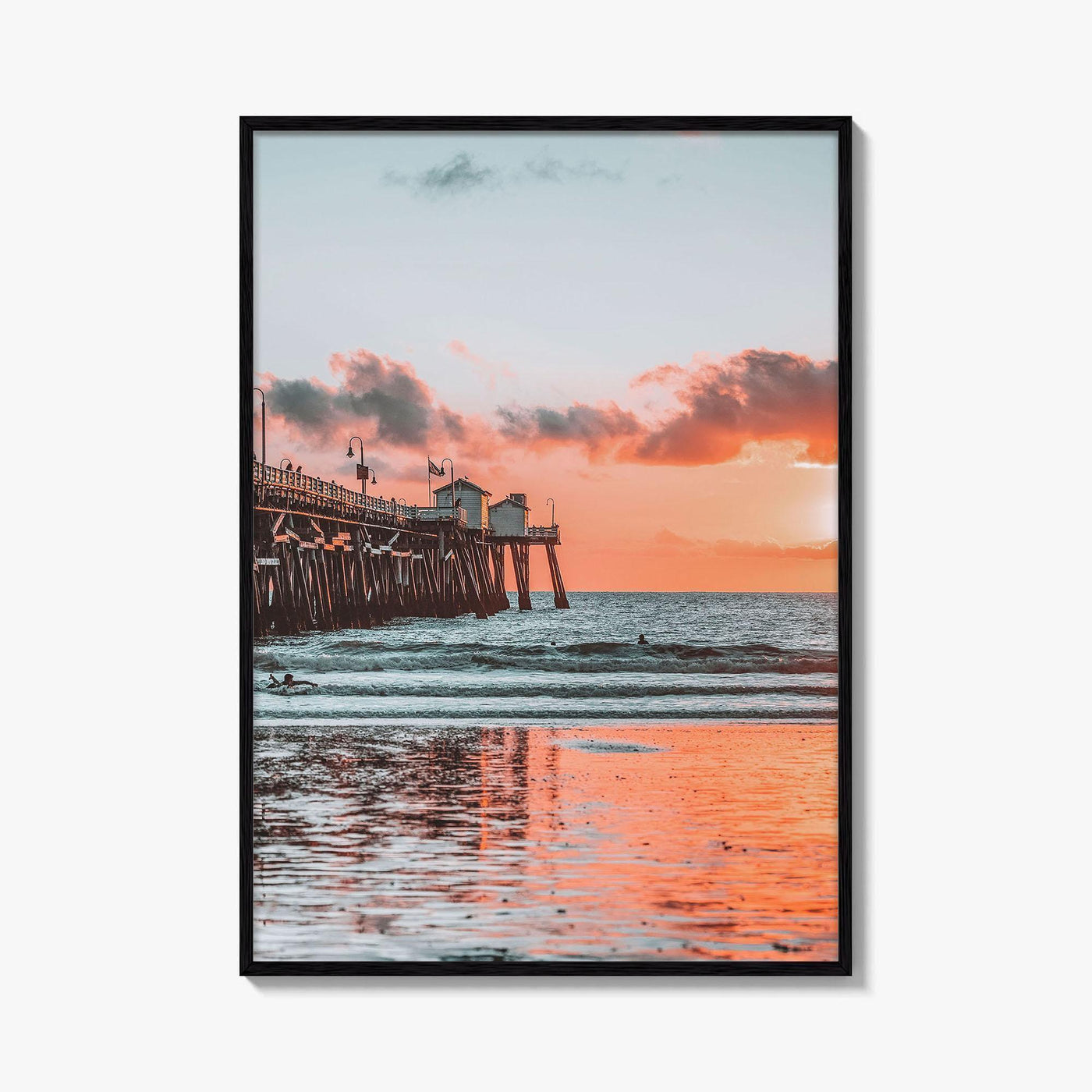 San Clemente Fine Art Photo Print, Pier, Beach, Orange County California, USA Wall Poster