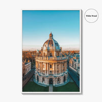 Oxford England Skyline Fine Art Photo Print, Aerial View, Oxfordshire UK Wall Decor Poster