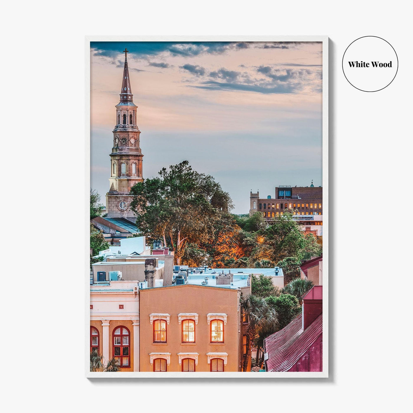 Charleston South Carolina Skyline Fine Art Photo Print, Wall Poster, USA