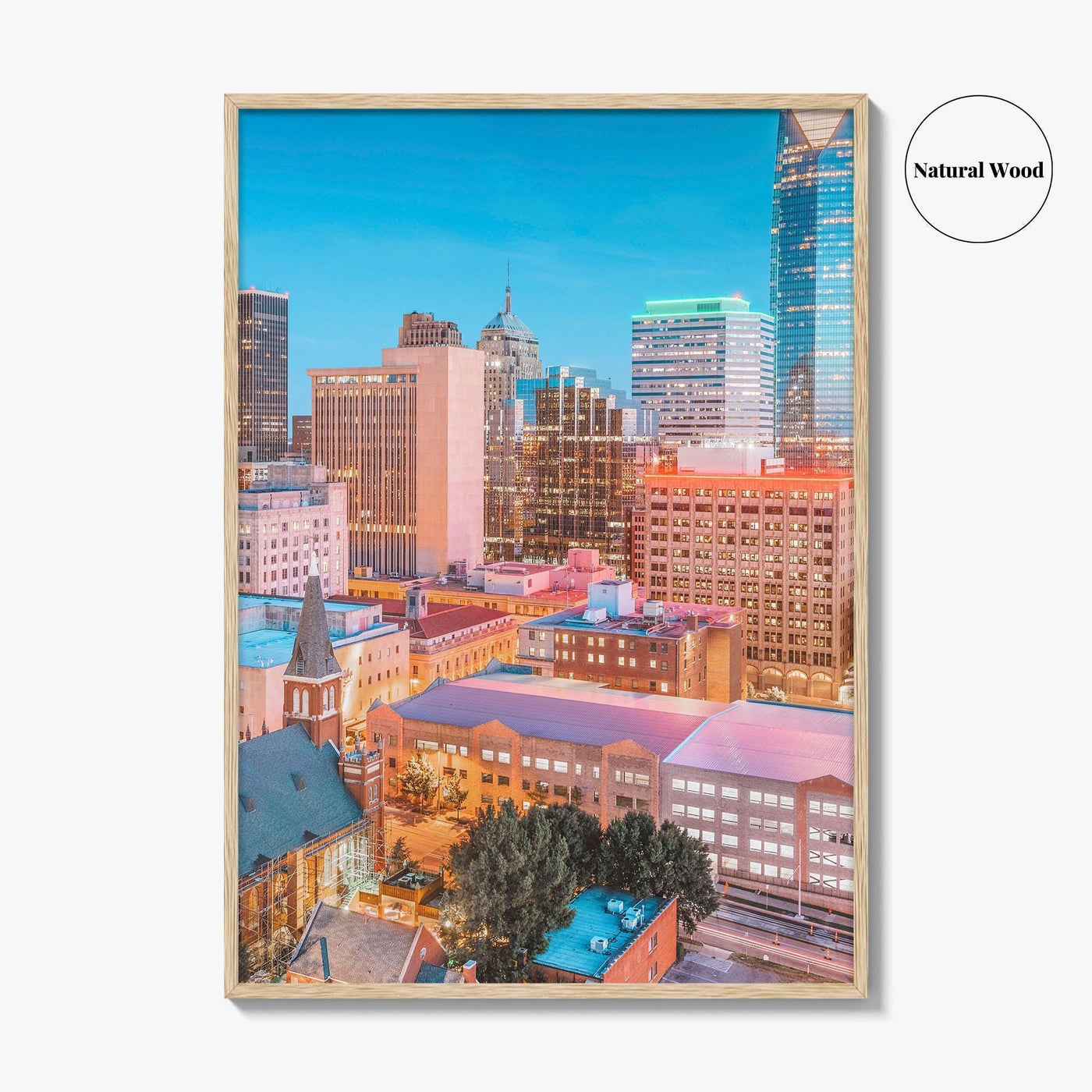 Oklahoma City Skyline Fine Art Photo Print, Oklahoma USA Wall Decor Poster, OKC