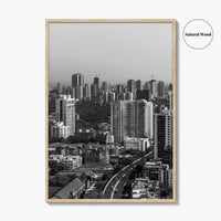 Mumbai Black and White Fine Art Photo Print, Bombay, Maharashtra India, Wall Decor Poster