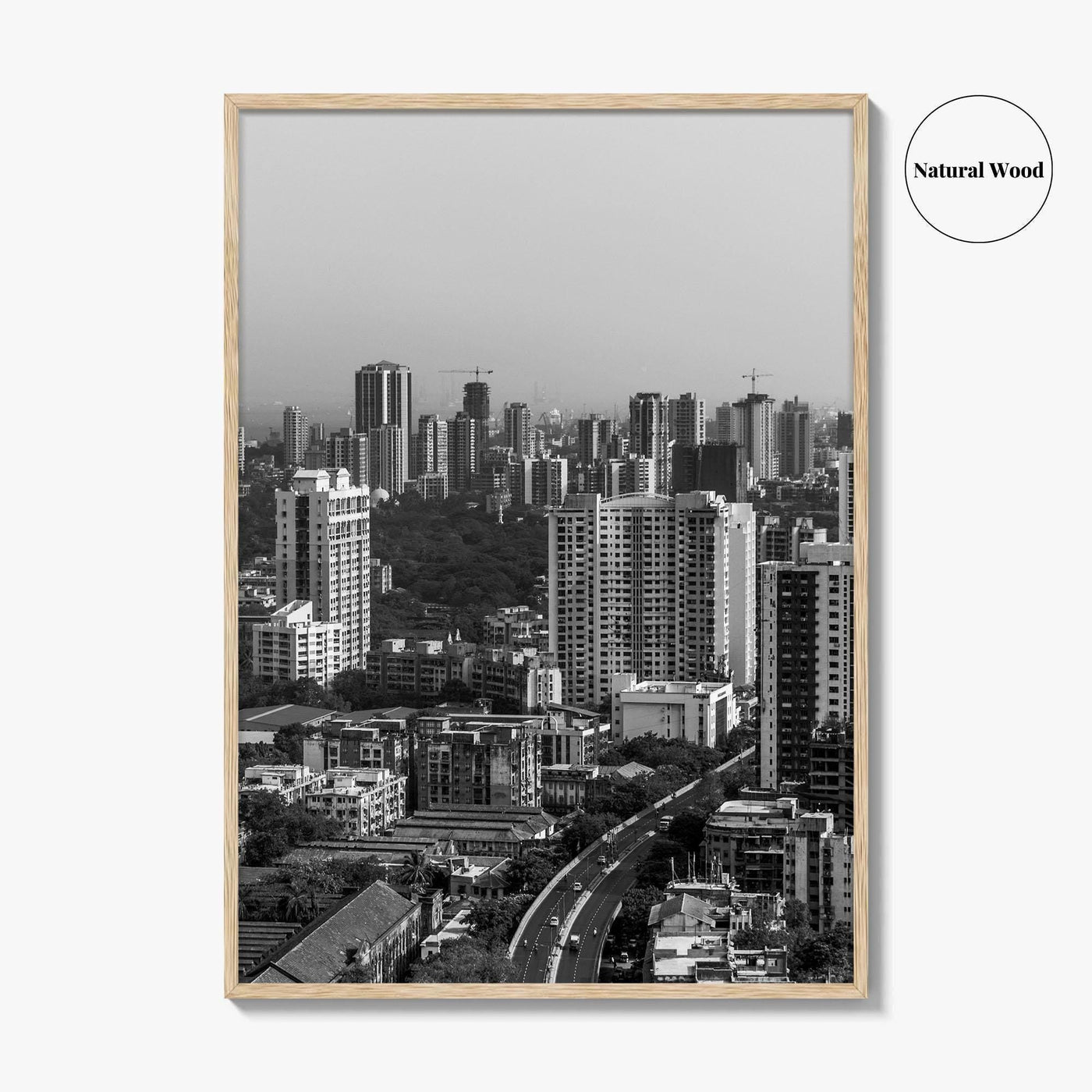 Mumbai Black and White Fine Art Photo Print, Bombay, Maharashtra India, Wall Decor Poster