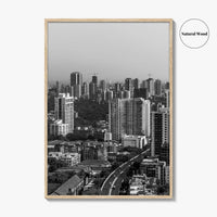 Mumbai Black and White Fine Art Photo Print, Bombay, Maharashtra India, Wall Decor Poster