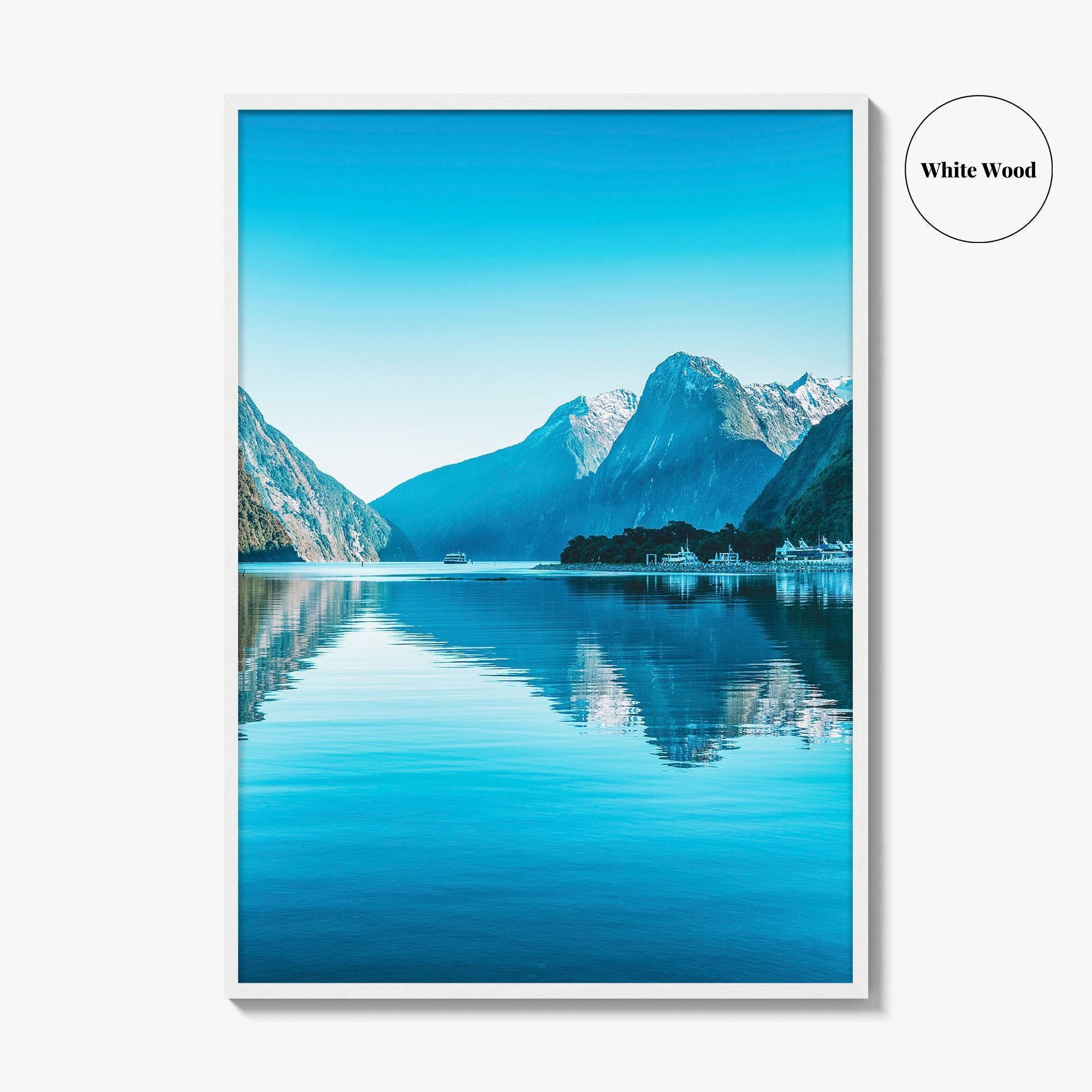 Milford Sound Fine Art Photo Print, Fiordland National Park New Zealand, Mitre Peak