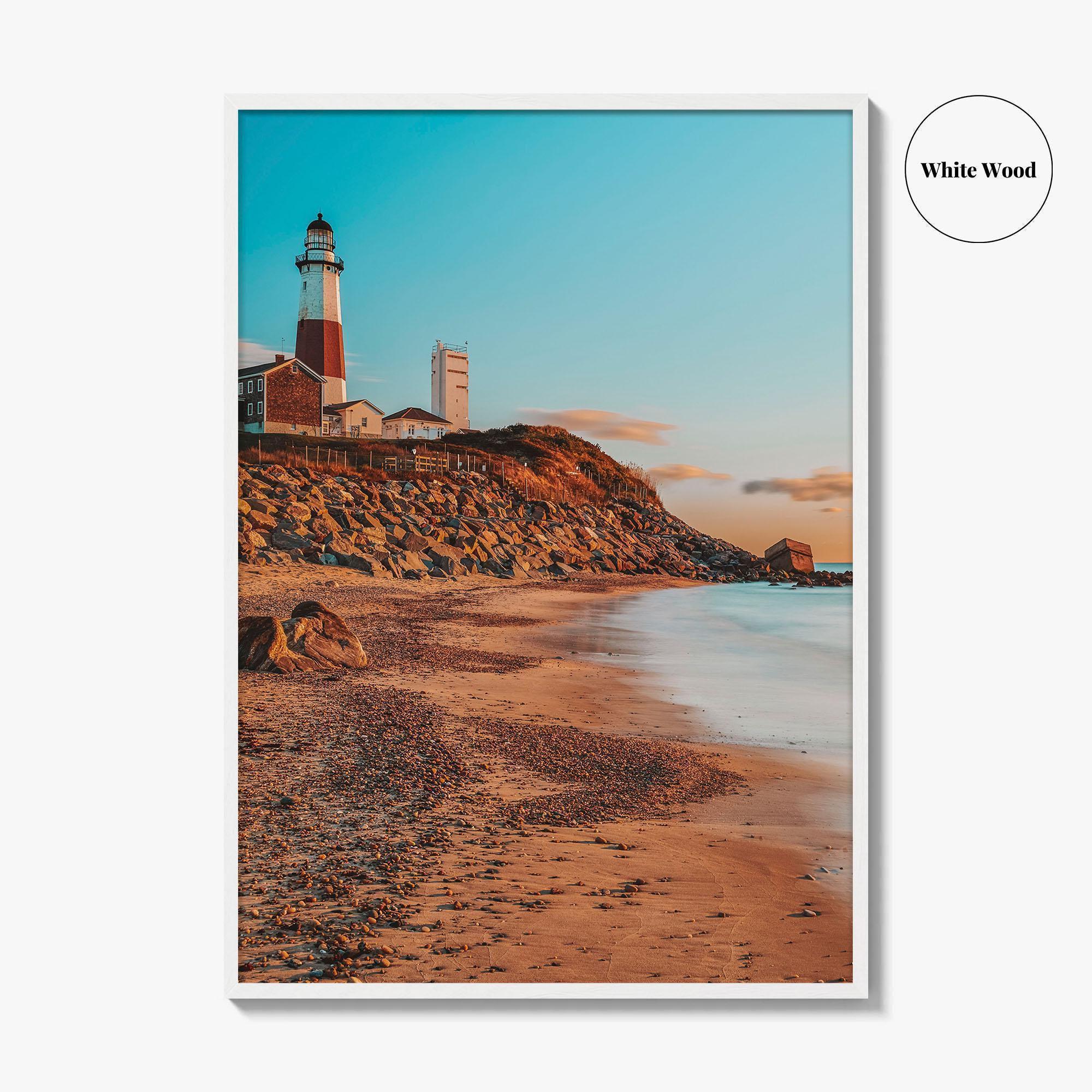 Montauk Fine Art Photo Print, Lighthouse Beach, Long Island New York Wall Decor Poster